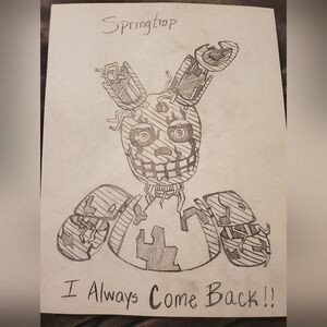 SpringTrap penciled drawing!